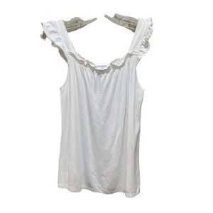 Papo d’ Anjo Flutter Sleeve Knit Top White Girl’s Size 12